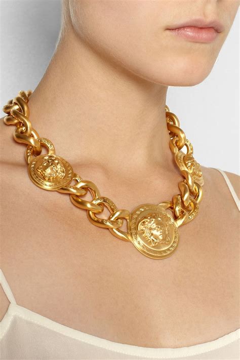 versace gold chain replica|custom solid gold versace necklace.